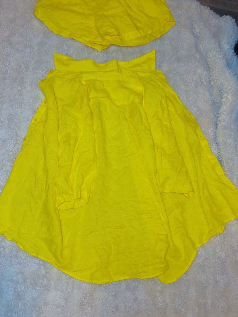 Bright Yellow Sleeveless pants set